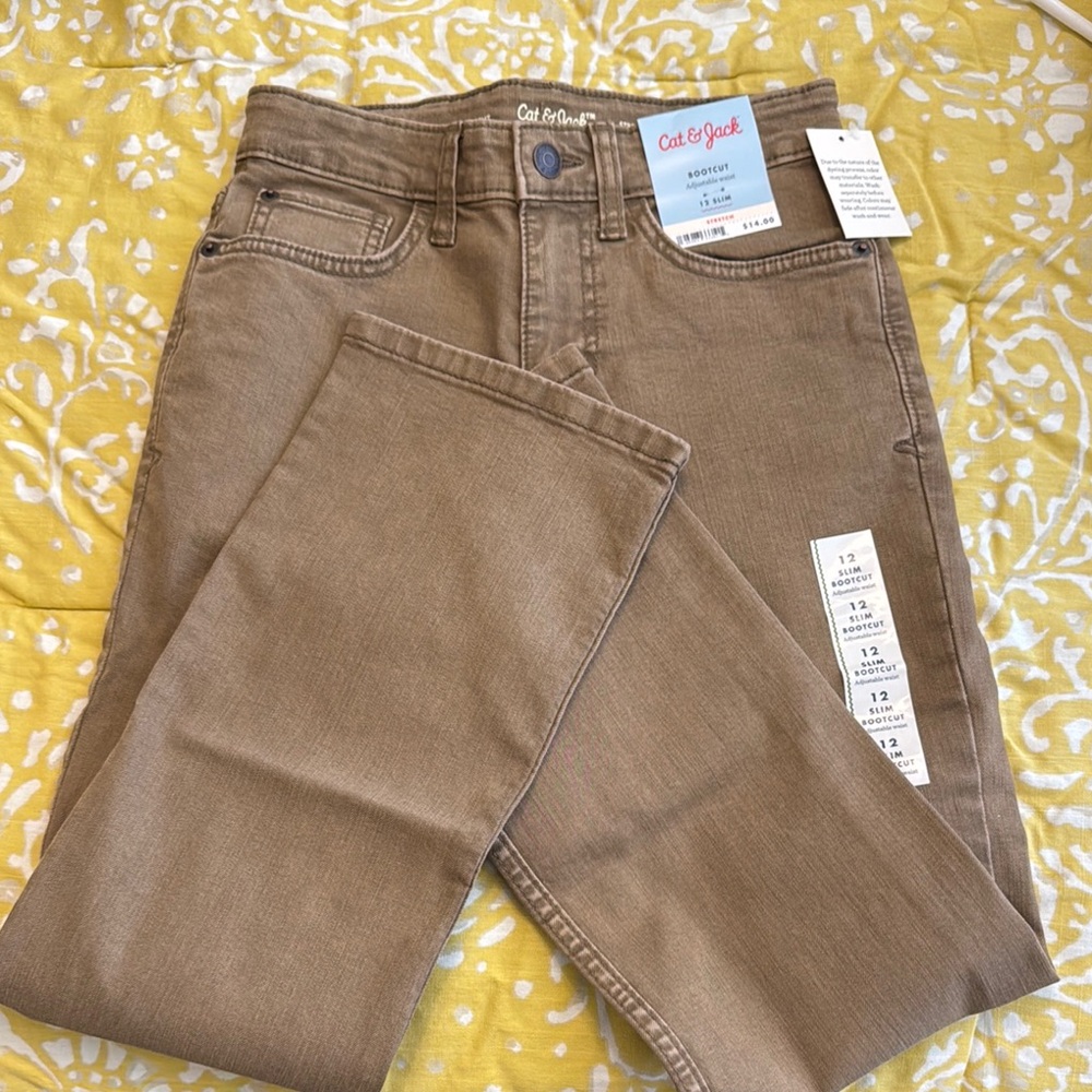 Cat & Jack Tan Denim Pants